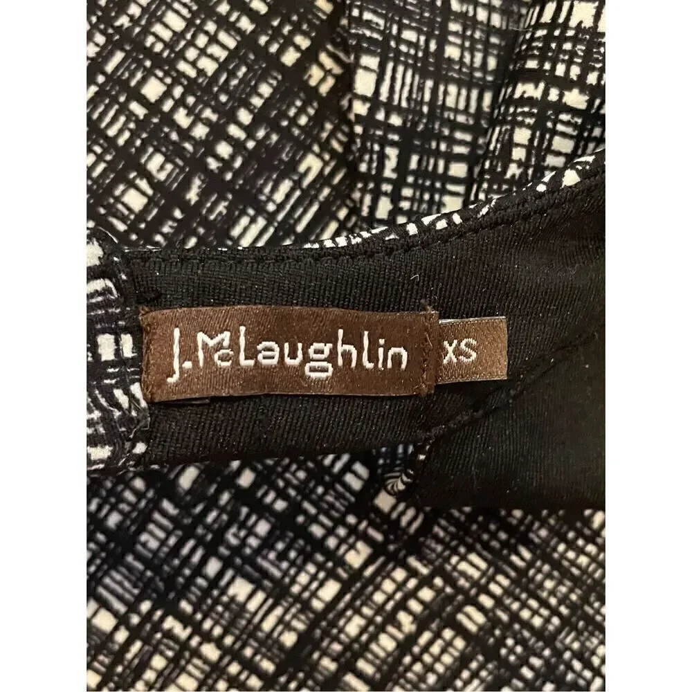 J. McLaughlin Catalina Dress Stretch Size XS Black